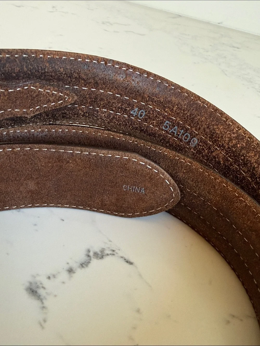 TONY LAMA MEN'S WOVEN LEATHER LACE BELT